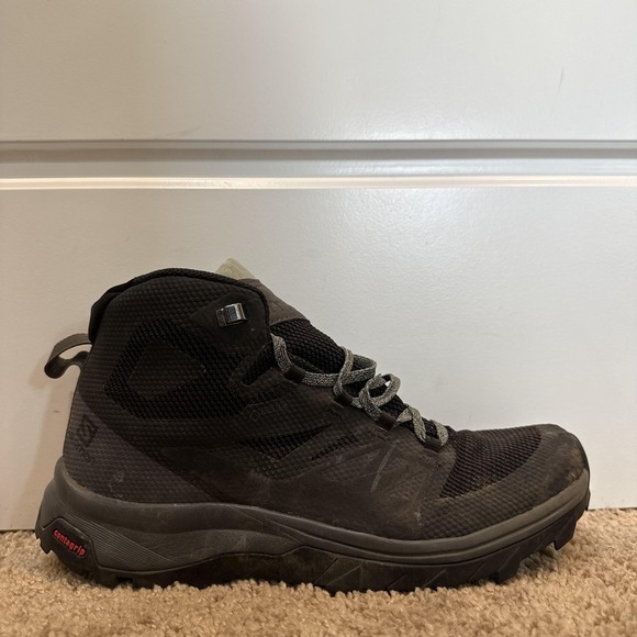 Salomon Shoes - Salomon Boots Unisex Size 9 Black Ankle Hiking Trail Lace Up Combat Shoes